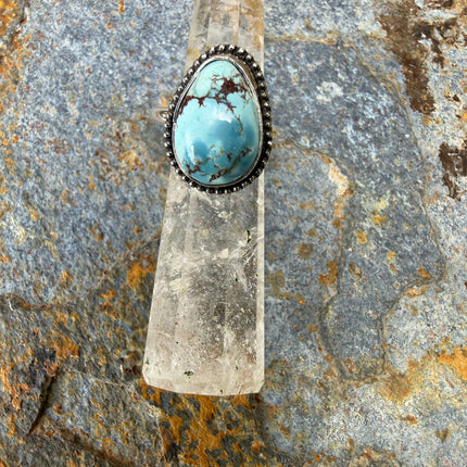 Golden Hills Turquoise Sterling Silver Ring: 5