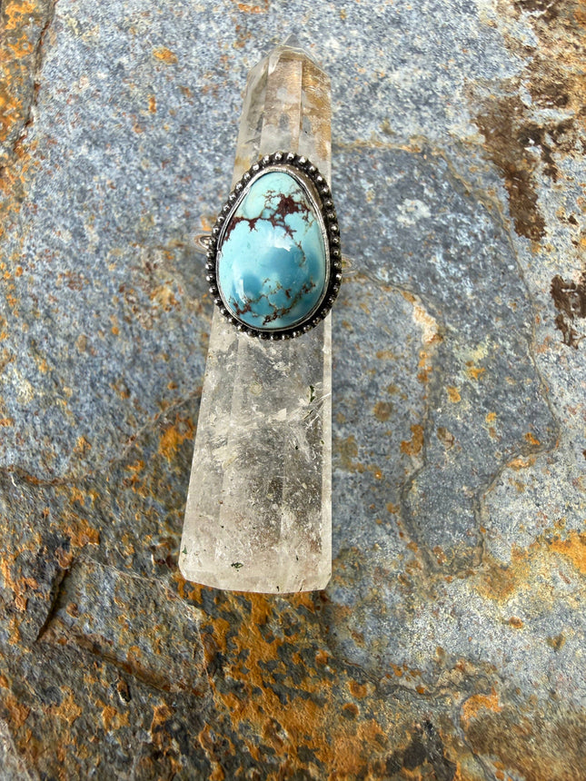 Golden Hills Turquoise Sterling Silver Ring: 5
