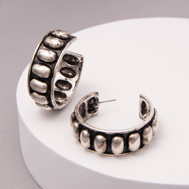 Western Bubble Hoop Earrings