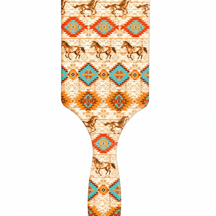 Western Style Hairbrush: Horses