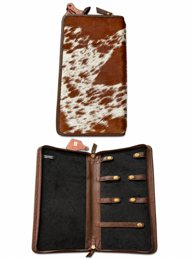 Large Hair On Hide Travel Jewelry Case
