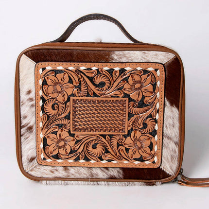 American Darling Cowhide & Tooled Leather Jewelry Case