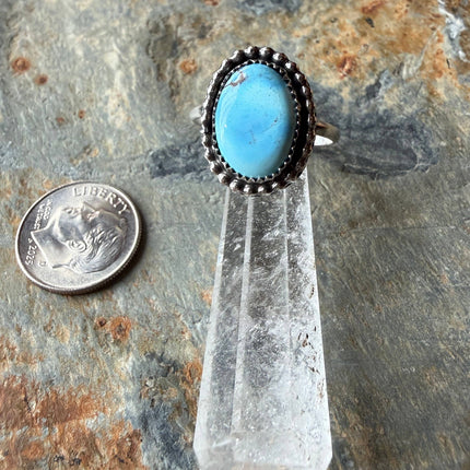 Golden Hills Turquoise Sterling Silver Ring: 5