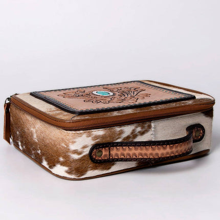 American Darling Cowhide & Tooled Leather Jewelry Case