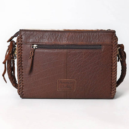 American Darling Hair On Genuine Leather Cross Body Purse