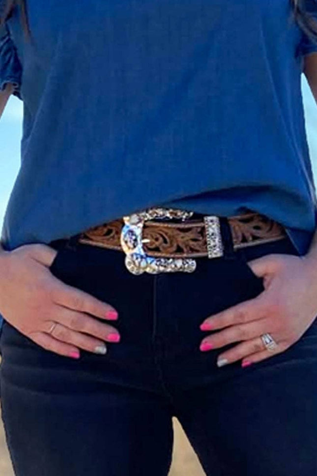 Buckle Up Belt Buckle White