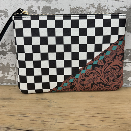 Cowgirl Check Cosmetic Bag