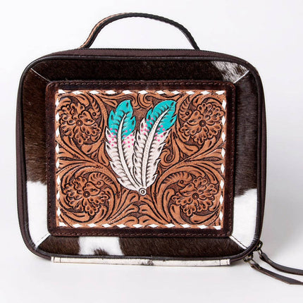 American Darling Cowhide & Tooled Leather Jewelry Case