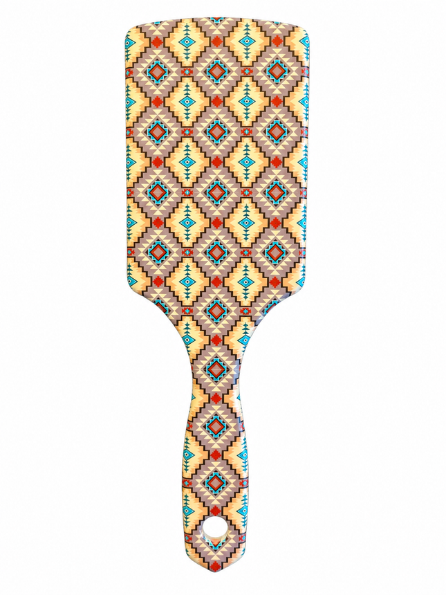Western Style Hairbrush: Aztec