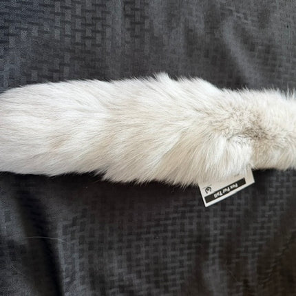 Colored Fox Tail: White