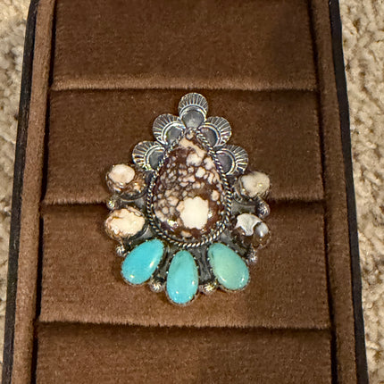 Wild Horse and Turquoise Ring