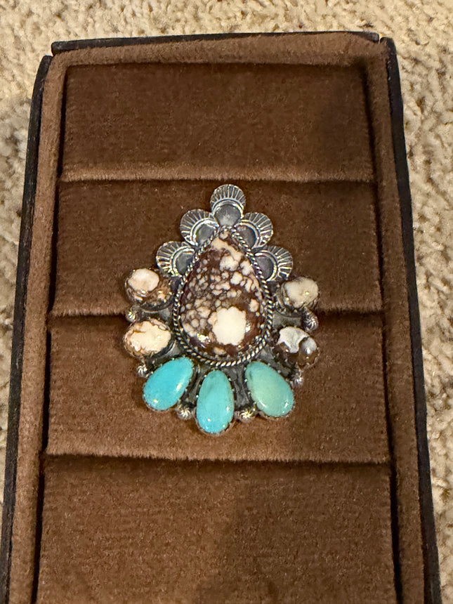 Wild Horse and Turquoise Ring