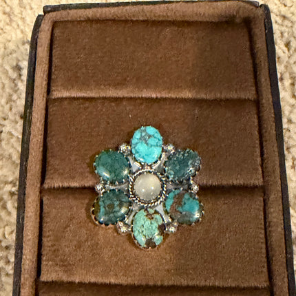 Blue Moon and Moonstone Ring