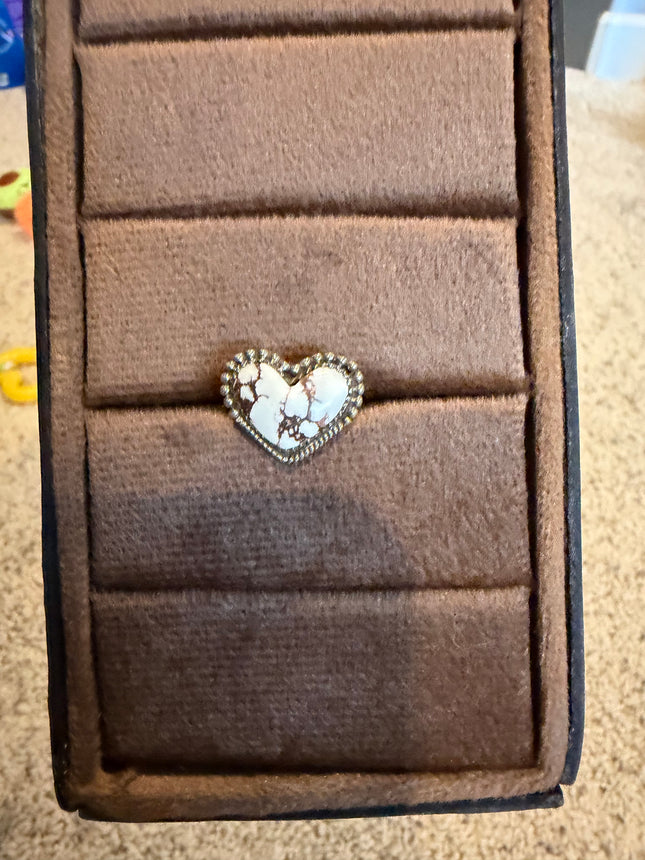 With All My Love Single Stone Heart Wildhorse Ring