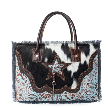 Myra Articulate Canvas & Hair-on Bag