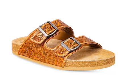 Myra Molly Leather Tooled Sandals