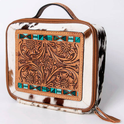 American Darling Cowhide & Tooled Leather Jewelry Case