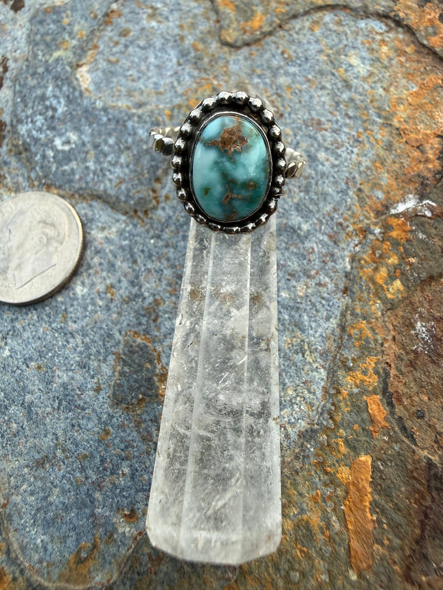 Dry Creek Turquoise Sterling Silver Ring: 8.5