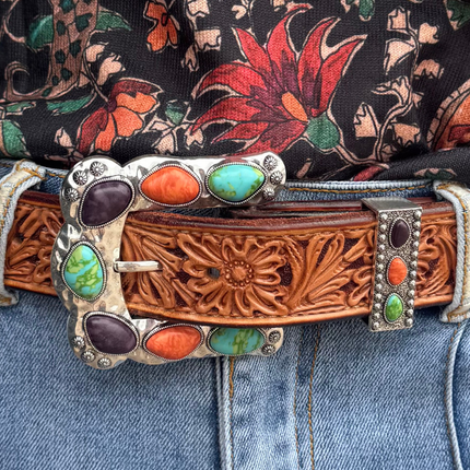 Buckle Up Belt Buckle Multi