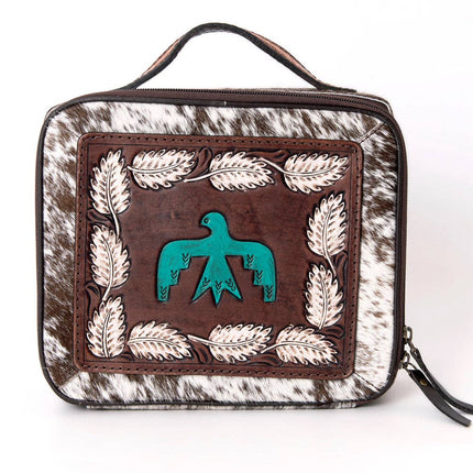 American Darling Cowhide & Tooled Leather Jewelry Case