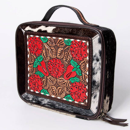American Darling Cowhide & Tooled Leather Jewelry Case