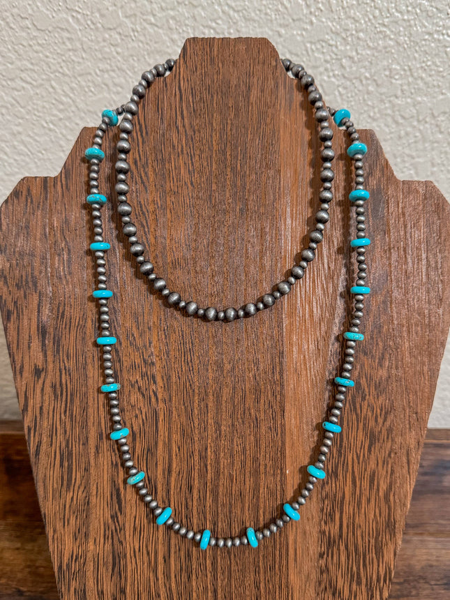 Choker Beaded Graduated Navajo Pearl Stackable Necklace