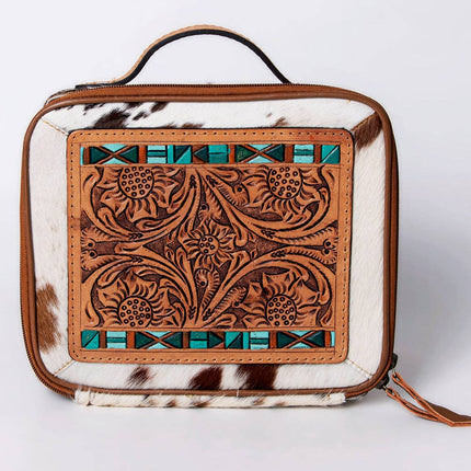 American Darling Cowhide & Tooled Leather Jewelry Case