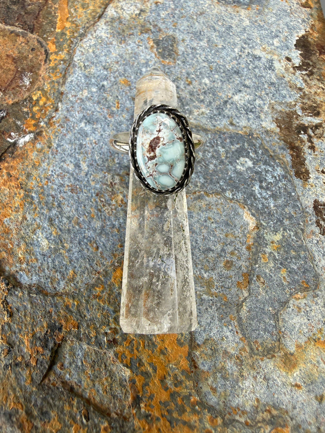 Dry Creek Turquoise Sterling Silver Ring: 8.5