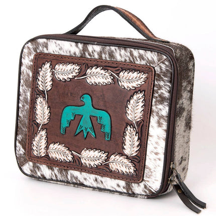 American Darling Cowhide & Tooled Leather Jewelry Case
