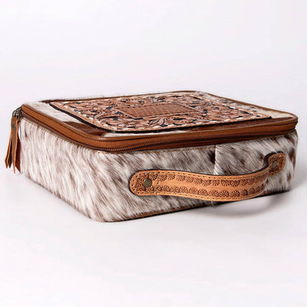 American Darling Cowhide & Tooled Leather Jewelry Case