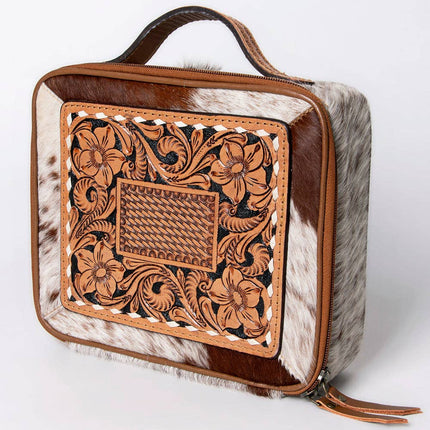 American Darling Cowhide & Tooled Leather Jewelry Case