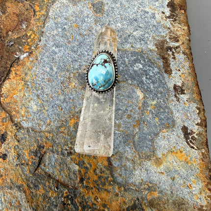 Golden Hills Turquoise Sterling Silver Ring: 5