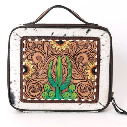 American Darling Cowhide & Tooled Leather Jewelry Case