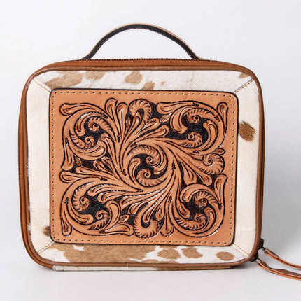 American Darling Cowhide & Tooled Leather Jewelry Case
